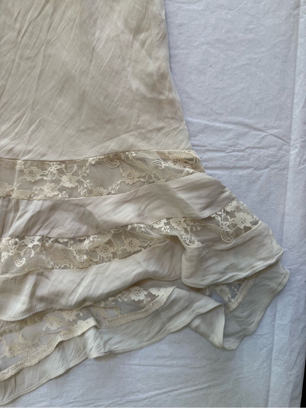 Free People Intimately Satin Lace-Trim Maxi Skirt - Picture 3 of 5